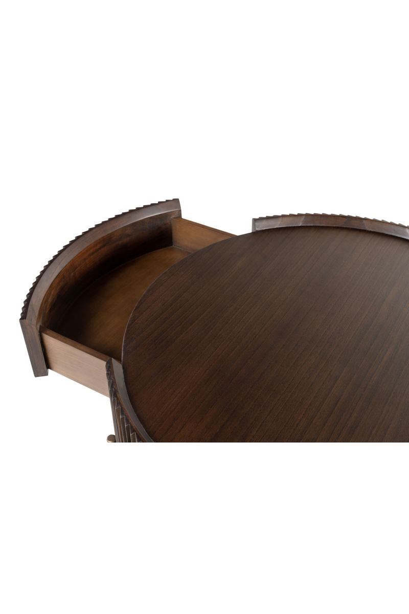 One-Drawer Round Coffee Table | Versmissen Pogoro | Oroatrade.com