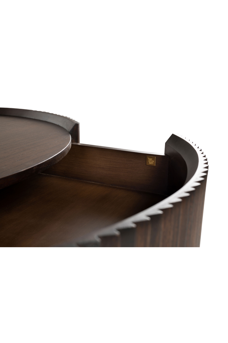 One-Drawer Round Coffee Table | Versmissen Pogoro | Oroatrade.com