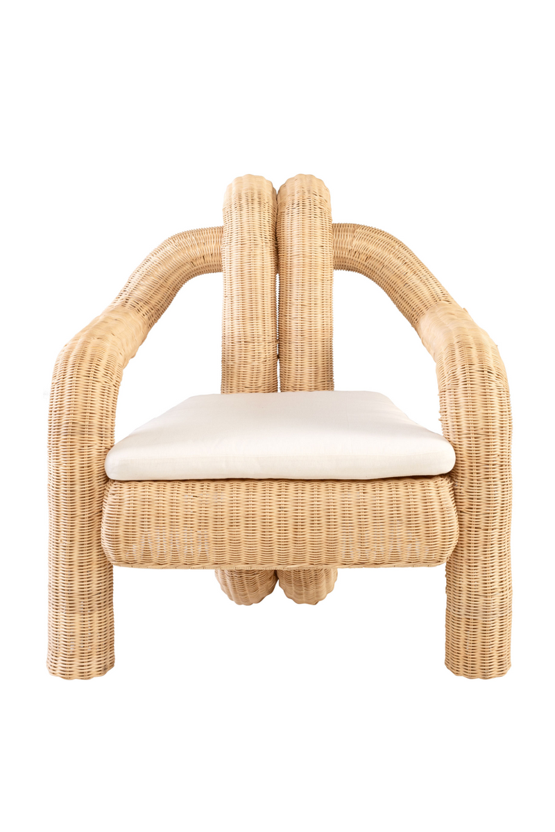 Sculptural Rattan Accent Chair | Versmissen Pompidou | Oroatrade.com