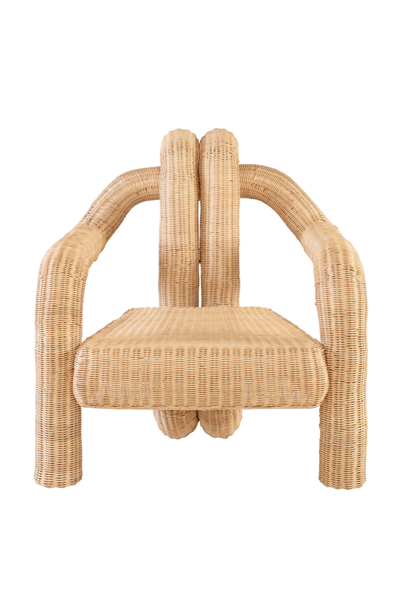 Sculptural Rattan Accent Chair | Versmissen Pompidou | Oroatrade.com