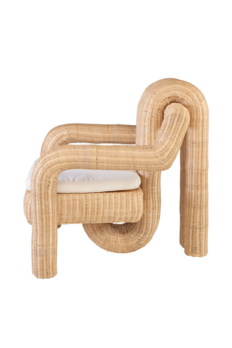Sculptural Rattan Accent Chair | Versmissen Pompidou | Oroatrade.com