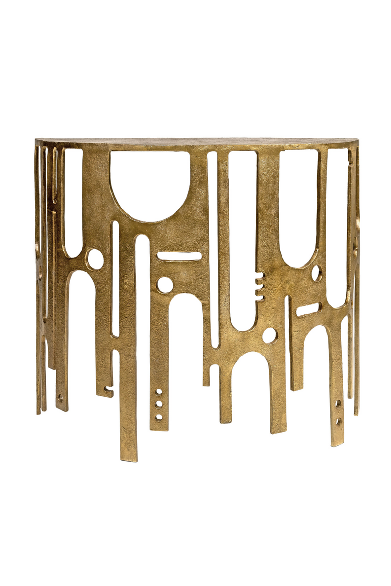 Bronze Carved Console Table | Versmissen Savage | Oroatrade.com