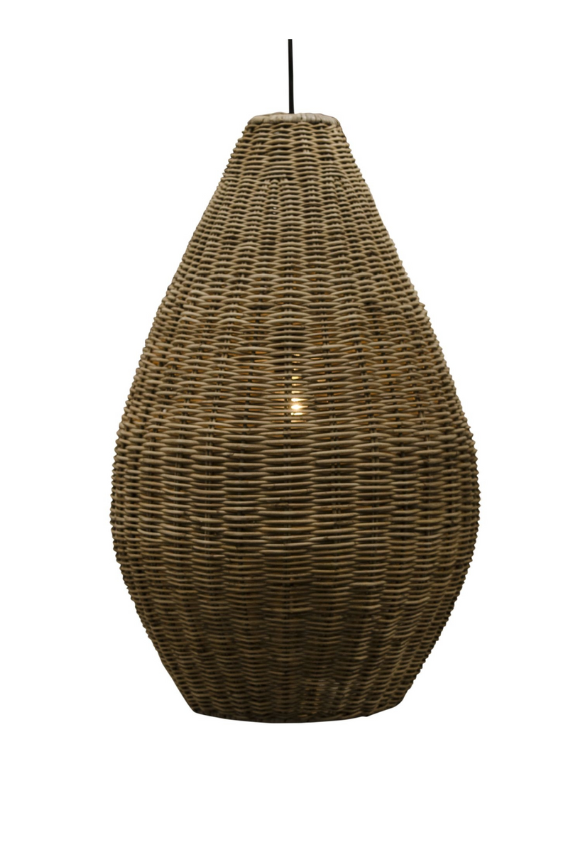 Rattan Teardrop Hanging Lamp S | Versmissen San Agnes | Oroatrade.com