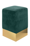 Square Velvet Modern Stool | Versmissen Stella | Oroatrade.com