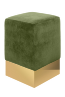 Square Velvet Modern Stool | Versmissen Stella | Oroatrade.com