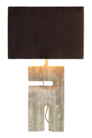 Gray Travertine Table Lamp | Versmissen Reso | Oroatrade.com