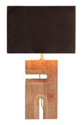 Red Travertine Table Lamp | Versmissen Reso | Oroatrade.com