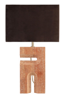 Red Travertine Table Lamp | Versmissen Reso | Oroatrade.com