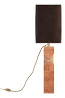 Red Travertine Table Lamp | Versmissen Reso | Oroatrade.com