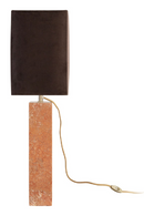 Red Travertine Table Lamp | Versmissen Reso | Oroatrade.com