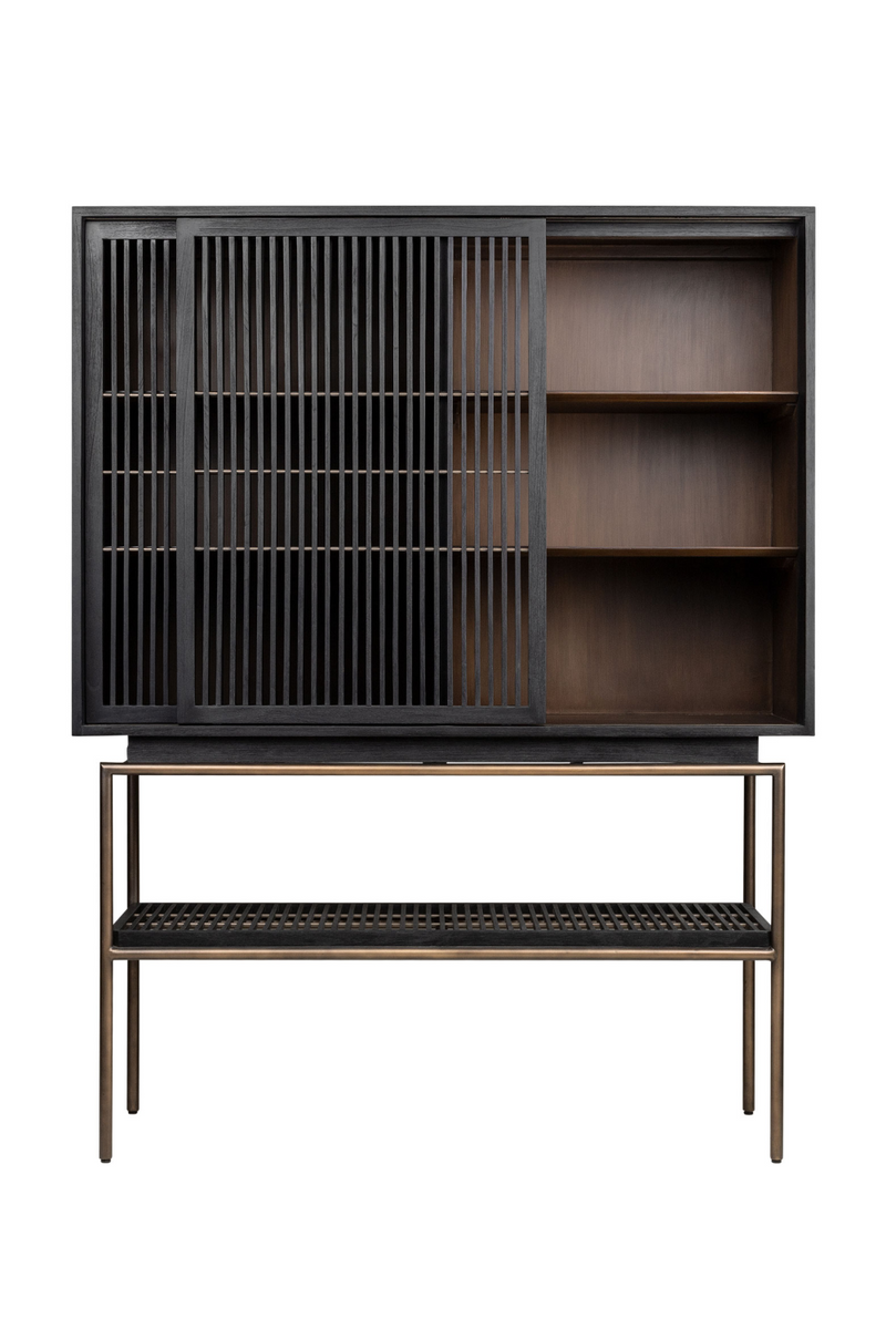 Black Mindi Wood Cabinet | Versmissen Tellem