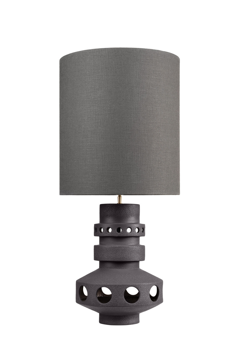 Black Earthenware Table Lamp | Versmissen Unfo | Oroatrade.com