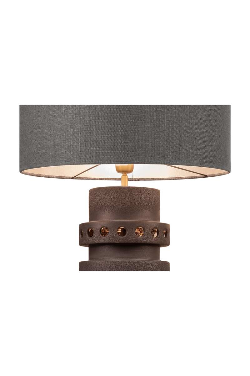 Black Earthenware Table Lamp | Versmissen Unfo | Oroatrade.com