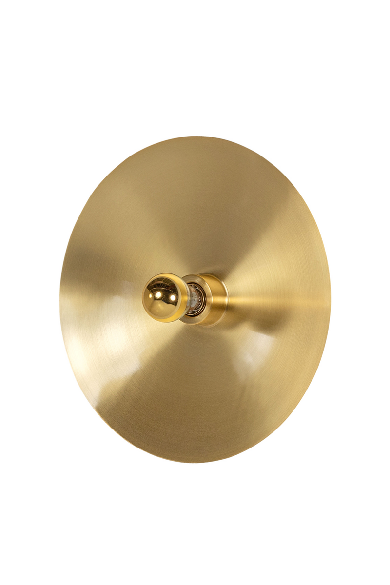 Circular Brass Wall Lamp S | Versmissen Zenith | Oroatrade.com