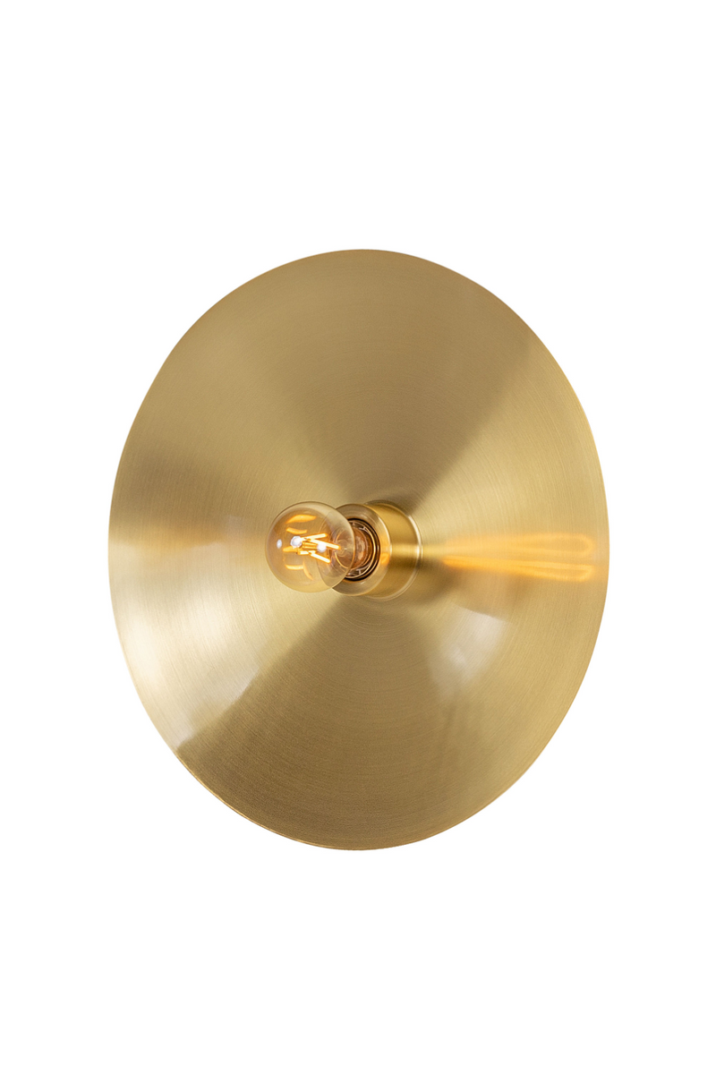 Circular Brass Wall Lamp S | Versmissen Zenith | Oroatrade.com