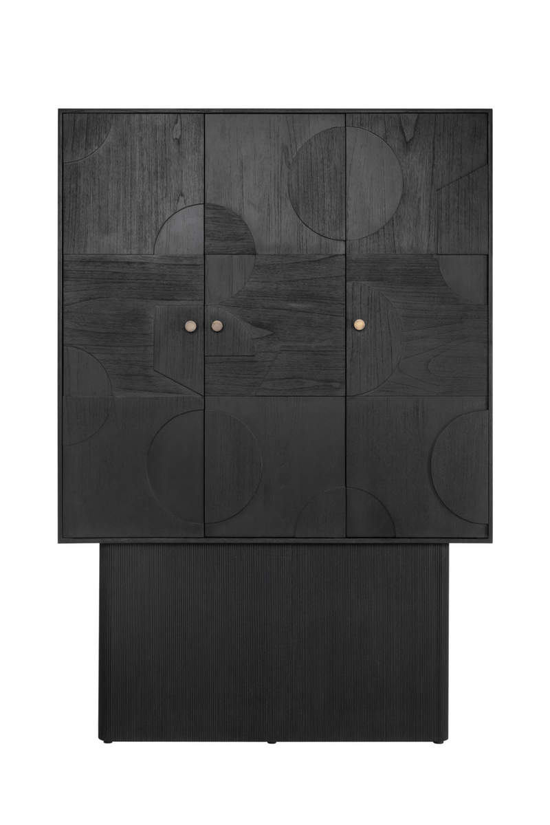 Geometrical Patterned Wooden Cabinet | Versmissen Zulgo | Oroatrade.com
