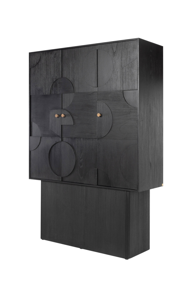 Geometrical Patterned Wooden Cabinet | Versmissen Zulgo | Oroatrade.com