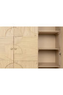 Geometrical Patterned Wooden Cabinet | Versmissen Zulgo | Oroatrade.com