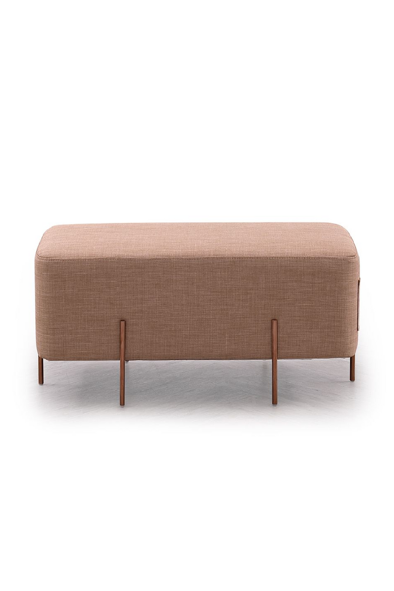 Brown Fabric Pocket Ottoman | OROA Modern Adler | Oroatrade.com