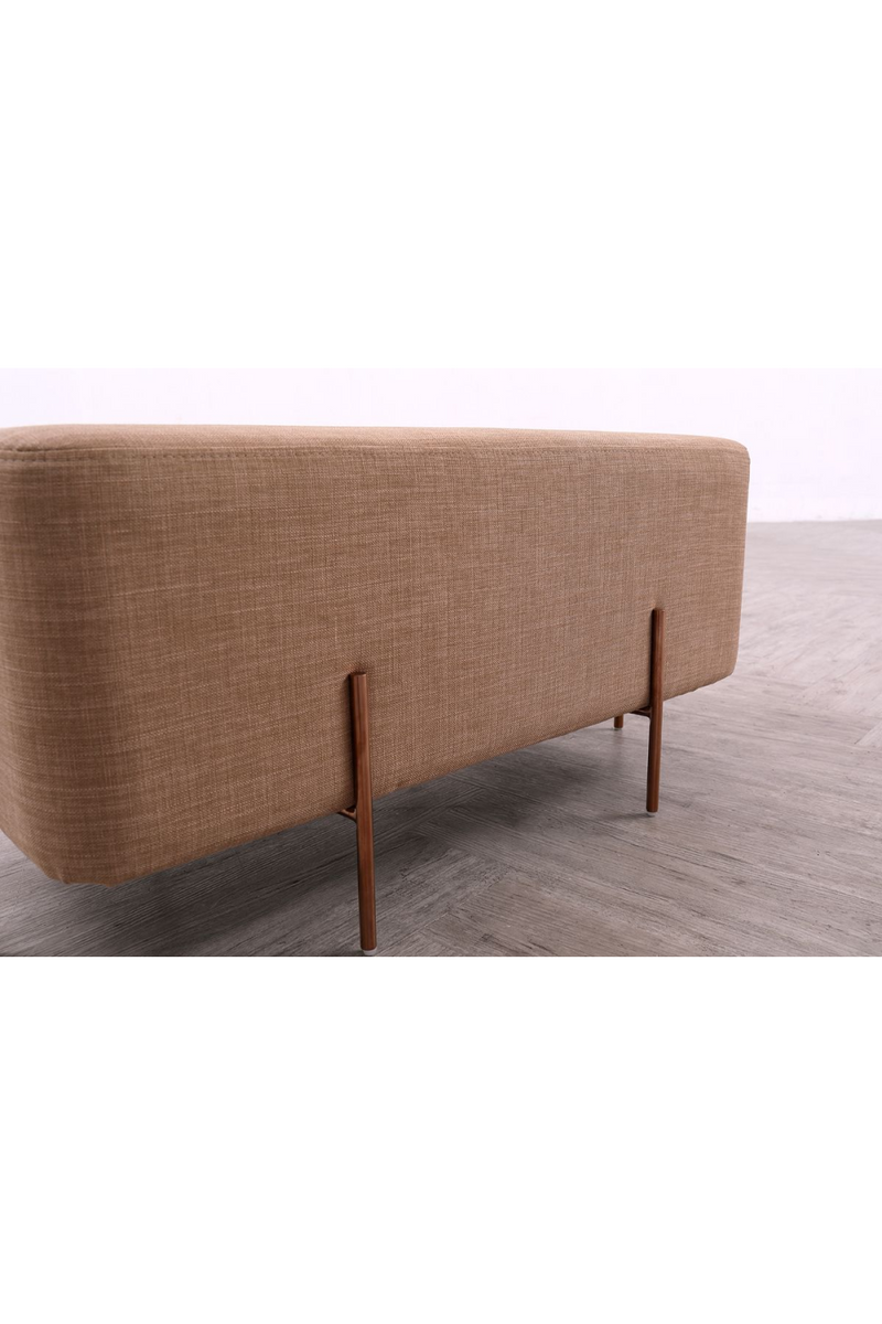 Brown Fabric Pocket Ottoman | OROA Modern Adler | Oroatrade.com