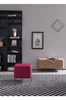 Brown Fabric Pocket Ottoman | OROA Modern Adler | Oroatrade.com