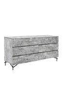 Gray Wooden 6-Drawer Dresser | OROA Modern Aria | Oroatrade.com