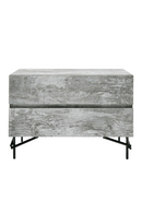 Gray Wooden 2-Door Nightstand | OROA Modern Aria | Oroatrade.com