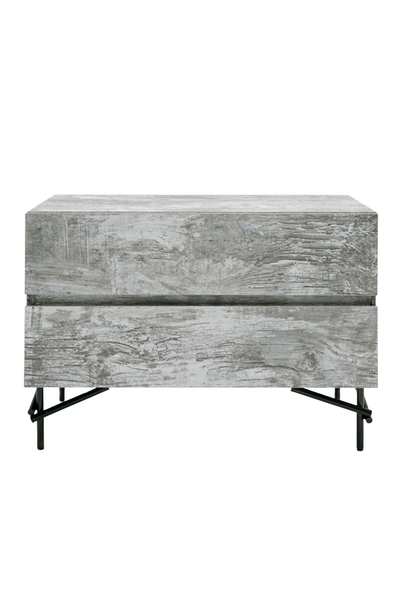 Gray Wooden 2-Door Nightstand | OROA Modern Aria | Oroatrade.com