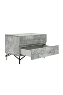 Gray Wooden 2-Door Nightstand | OROA Modern Aria | Oroatrade.com