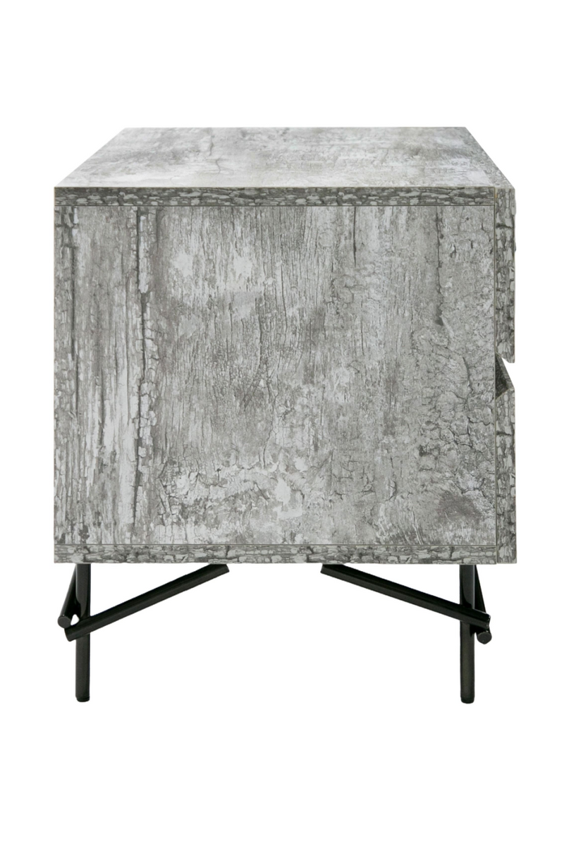 Gray Wooden 2-Door Nightstand | OROA Modern Aria | Oroatrade.com