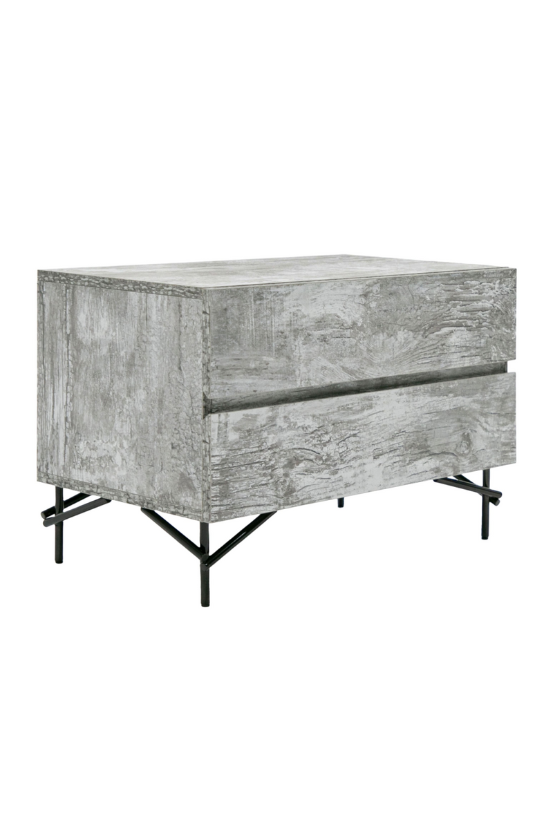 Gray Wooden 2-Door Nightstand | OROA Modern Aria | Oroatrade.com