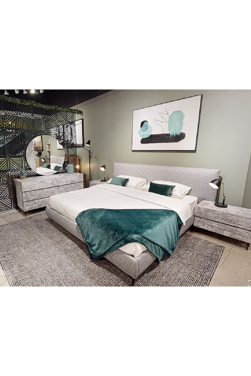 Gray Wooden 2-Door Nightstand | OROA Modern Aria | Oroatrade.com