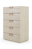 5-Drawer Travertine Chest | OROA Modern Lago | Oroatrade.com