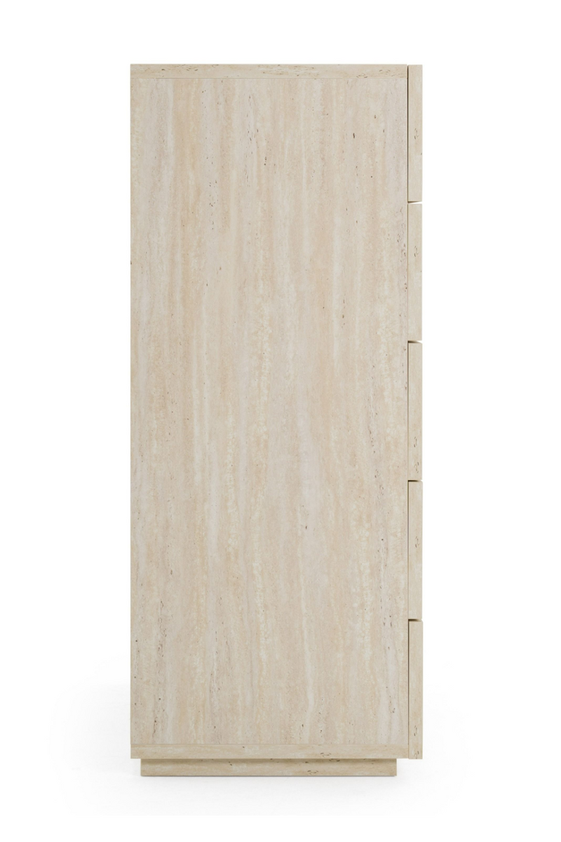 5-Drawer Travertine Chest | OROA Modern Lago | Oroatrade.com