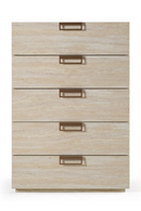 5-Drawer Travertine Chest | OROA Modern Lago | Oroatrade.com