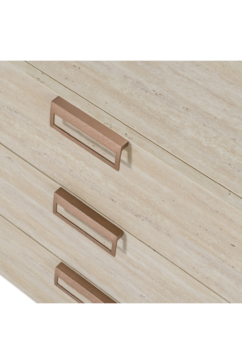 6-Drawer Travertine Dresser | OROA Modern Lago | Oroatrade.com