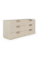 6-Drawer Travertine Dresser | OROA Modern Lago | Oroatrade.com