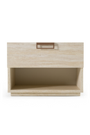 Travertine Finish 1-Drawer Nightstand | OROA Modern Lago | Oroatrade.com