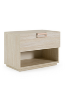 Travertine Finish 1-Drawer Nightstand | OROA Modern Lago | Oroatrade.com