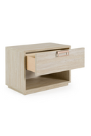 Travertine Finish 1-Drawer Nightstand | OROA Modern Lago | Oroatrade.com