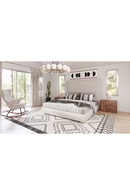 Beige High-Headboard Queen Bed | OROA Modern Nova | Oroatrade.com