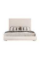 Beige High-Headboard Queen Bed | OROA Modern Nova | Oroatrade.com