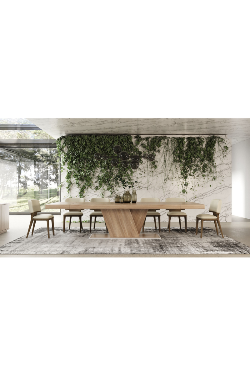 Walnut Caracalla Extendable Dining Table | OROA Modern Victoria | Oroatrade.com