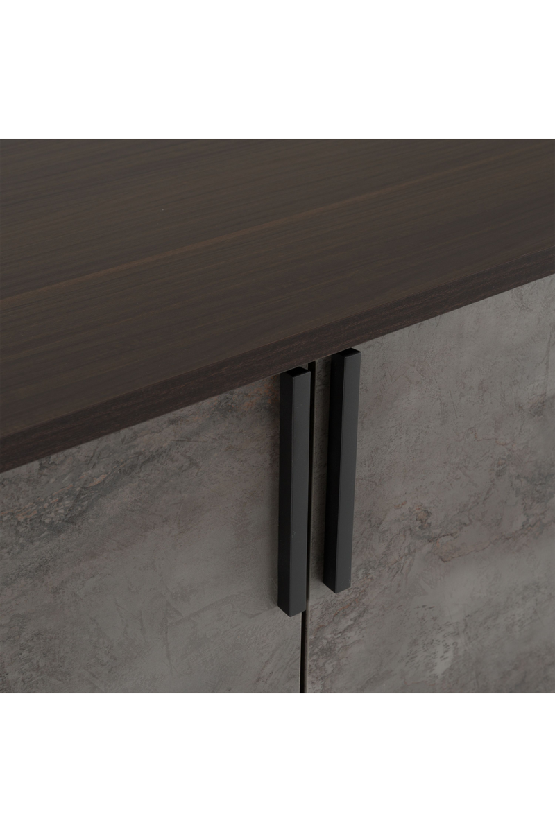 Gray Volcanic Rock 4-Door Sideboard | OROA Modern | Oroatrade.com
