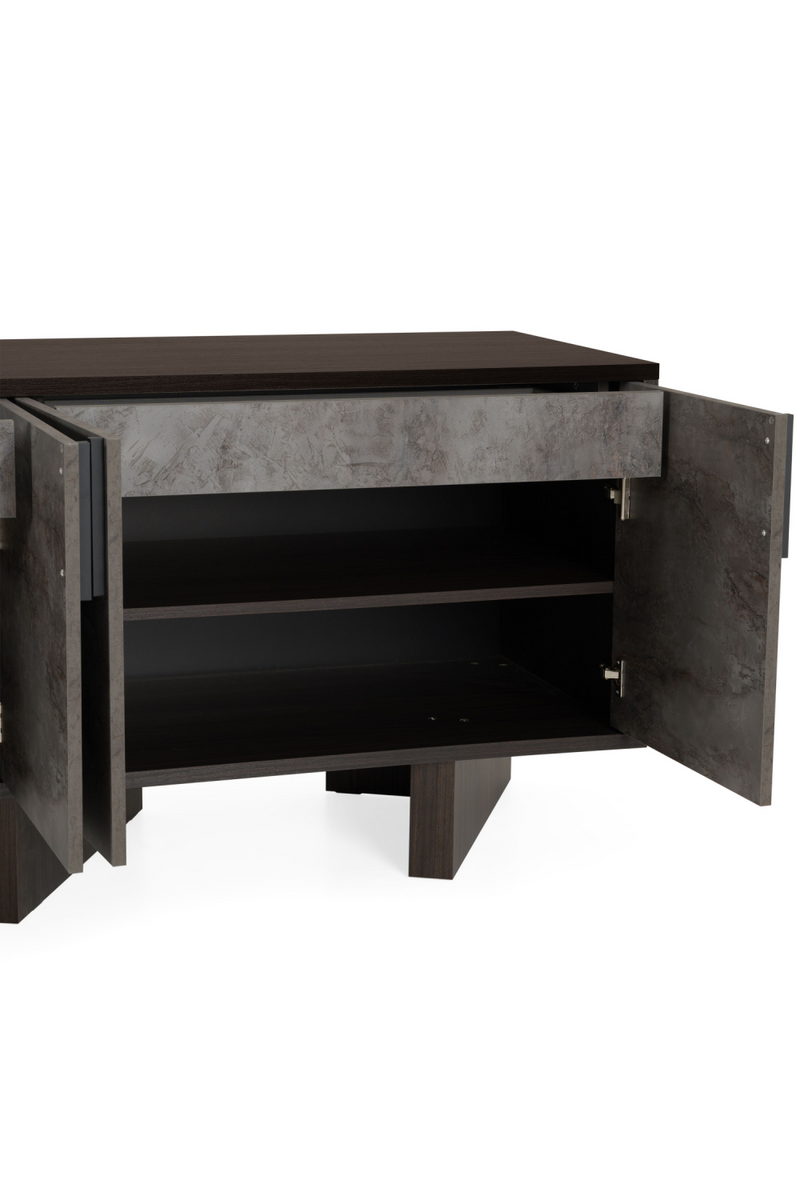 Gray Volcanic Rock 4-Door Sideboard | OROA Modern | Oroatrade.com