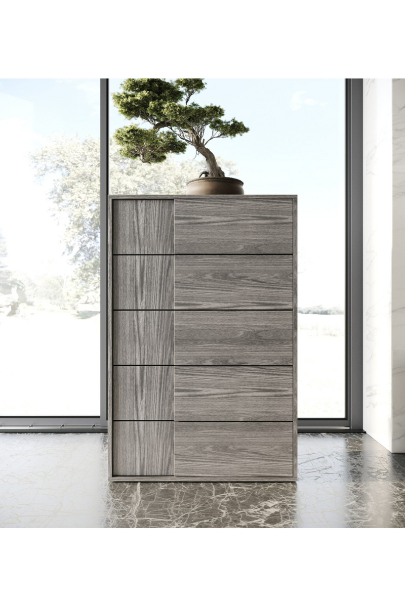 5-Drawer Gray Elm Chest | OROA Modern Asus | Oroatrade.com