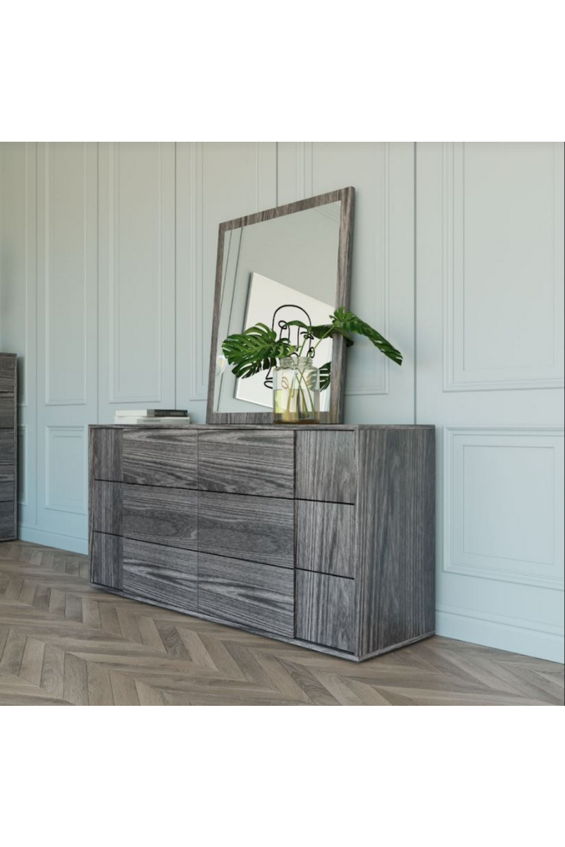 6-Drawer Gray Elm Dresser | OROA Modern Asus | Oroatrade.com
