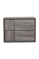 2-Drawer Gray Elm Nightstand | OROA Modern Asus | Oroatrade.com