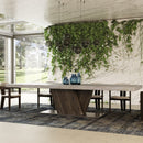 Pecan Elm Extendable Dining Table | OROA Modern Cairo