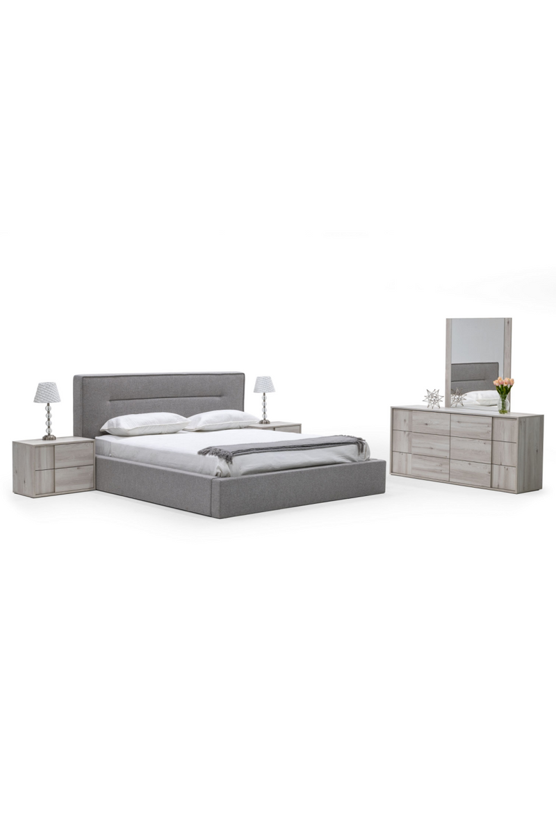 Gray Upholstered Bed | OROA Modern Juliana | Oroatrade.com